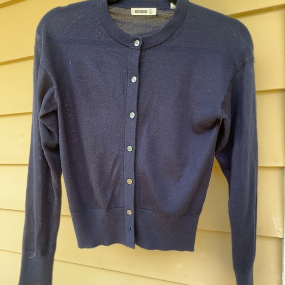 Buck Mason Featherweight Cashmere Silk Cardigan - Picture 2 of 3